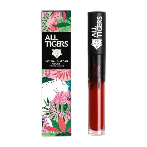 All tigers gloss natural & vegan 817 rosso bordeaux - keep your chin up 8 ml