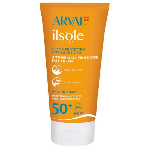Arval il sole - crema protettiva antirughe viso spf 50+ 50 ml
