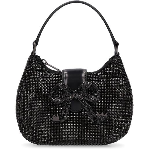 SELF-PORTRAIT borsa crescent diamante bow