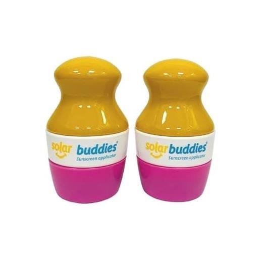 Solar Buddies - applicatore per crema solare per bambini con spugna per crema solare e lozione (pink/pink)
