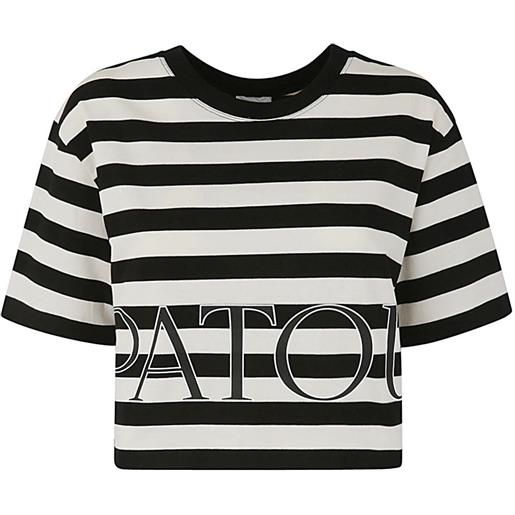 PATOU breton stripe cropped t-shirt