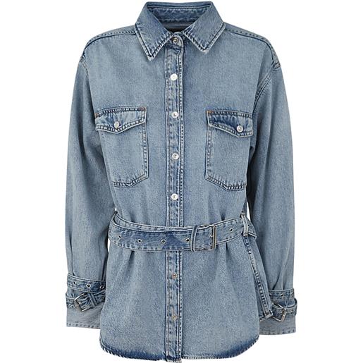SEVEN FOR ALL MANKIND chiara biasi x 7fam belted overshirt unwind