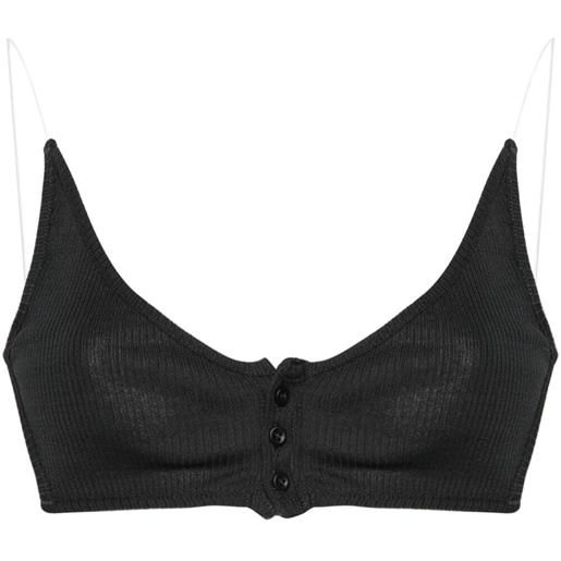 Y/PROJECT invisible strap bralette