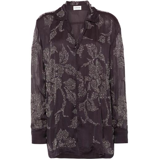 P.A.R.O.S.H. oversized shirt with paillettes