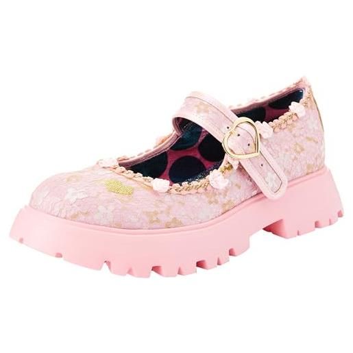 Irregular Choice dolce sorpresa, scarpe con lacci donna, rosa, 39 eu