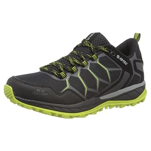 Hi-tec o010425-021-hi-tec ultra terra-uk12, scarpe da escursionismo uomo, pugno di calce carbone nero, 46 eu