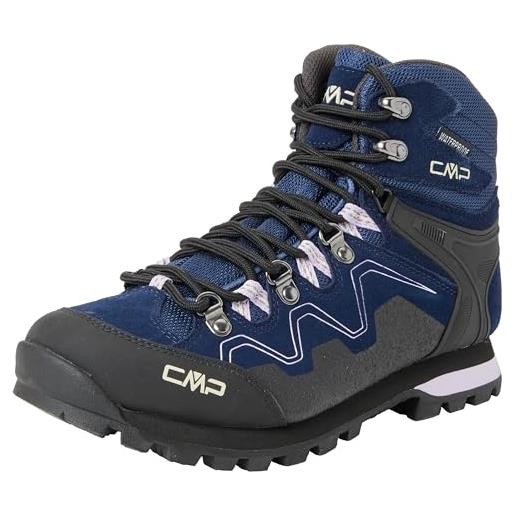 CMP athunis mid wmn trekking shoes wp, scarpe da trekking donna, blue ink-lilac, 37 eu