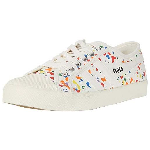 Gola - sottobicchiere da donna splatter sneaker, colore: bianco/multi, 46 uk