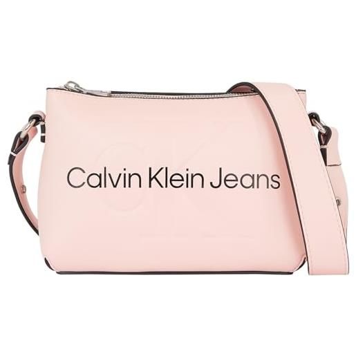 Calvin Klein Jeans donna borsa a tracolla piccola, rosa (pale conch), taglia unica