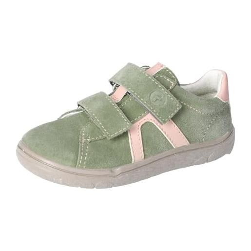 RICOSTA chaussures à velcro pour fille et garçon, chaussures basses pour enfants, largeur: medium, eucalyptus blush 530, 1 uk