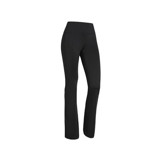 FREDDY - leggings superfit vita alta con fondo a zampa, donna, nero, medium