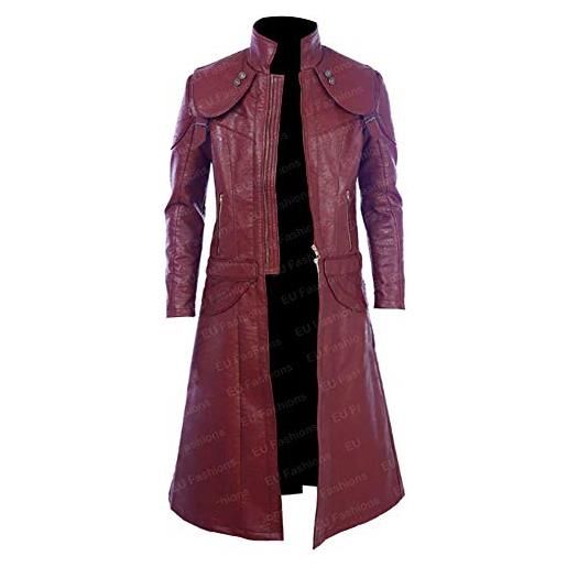 EU Fashions dmc devil may cry 5 dante cosplay costume cappotto rosso similpelle. 2xl