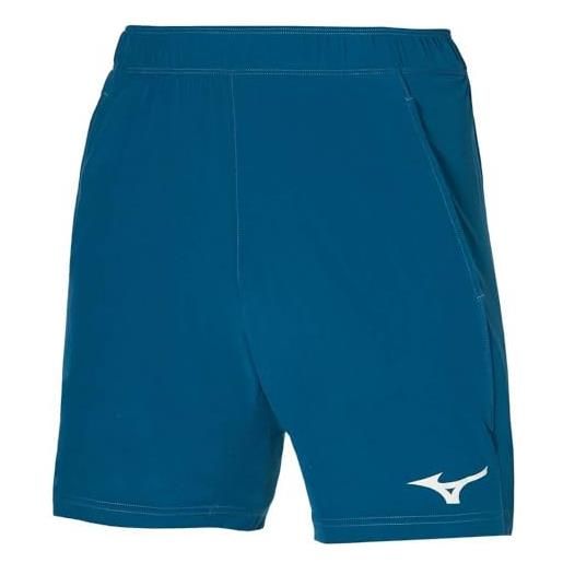 Mizuno 8 in flex short pantaloncini da tennis, blu marocchino, l uomo