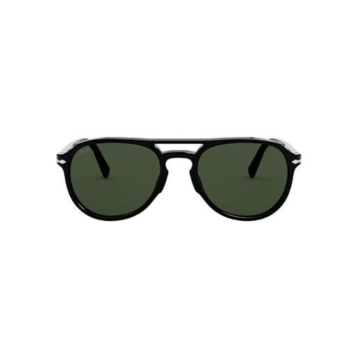 Persol 0po3235s occhiali, black/green, 55 unisex-adulto