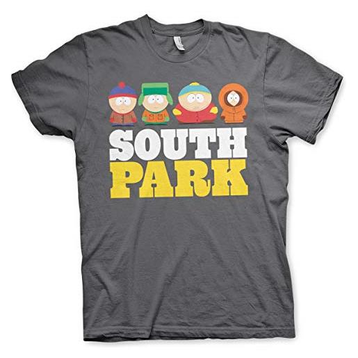 South Park licenza ufficiale uomo maglietta (dark grigio), l