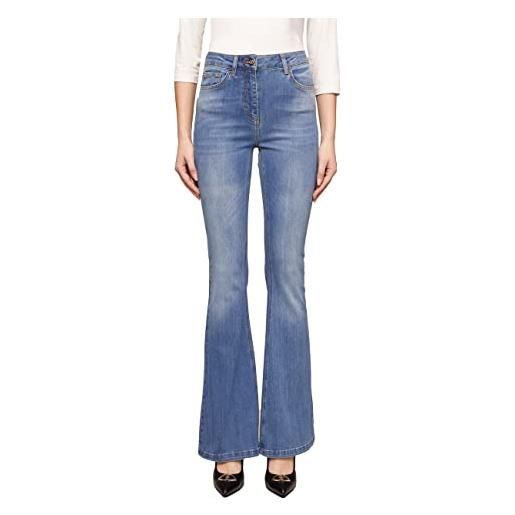 Motivi: jeans flare elle high waist azzurro. 40 stagione primavera estate 2023. 