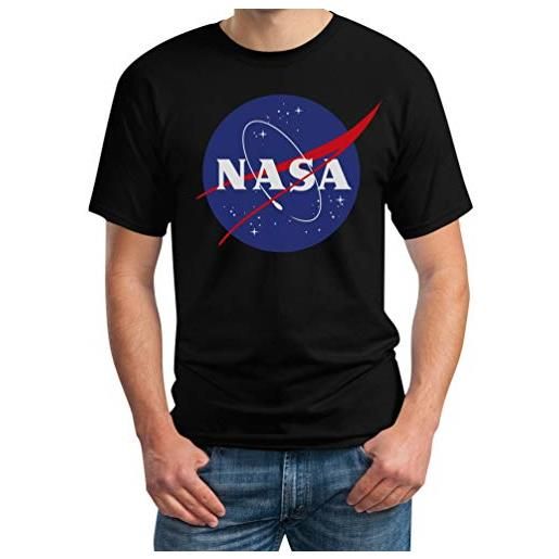 Shirtgeil maglietta uomo nasa logo galaxy streetwear outfit t-shirt uomo regalo large nero