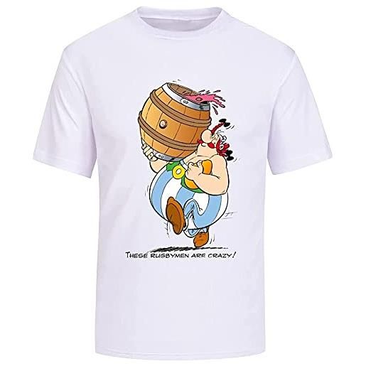 AIHU asterix & obelix these rugbymen are crazy men's t-shirt fashion unisex tops shirt short sleeve streetwear