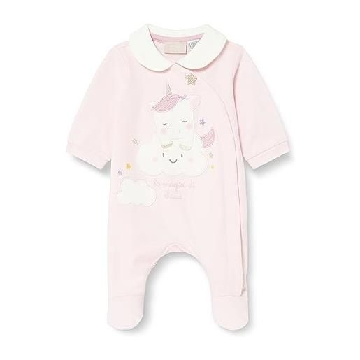 Chicco, tutina unicorno in cotone con piedino, bimba 0-24, rosa (704), 6 mesi