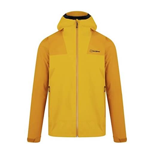 Berghaus kember - giacca impermeabile da uomo, uomo, giacca a vento, 4a001032hm3xl, limone curry/arrowwood, xl
