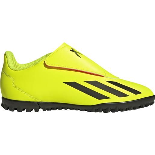 Adidas x crazyfast club hook-and-loop turf boots scarpe calcetto bambino