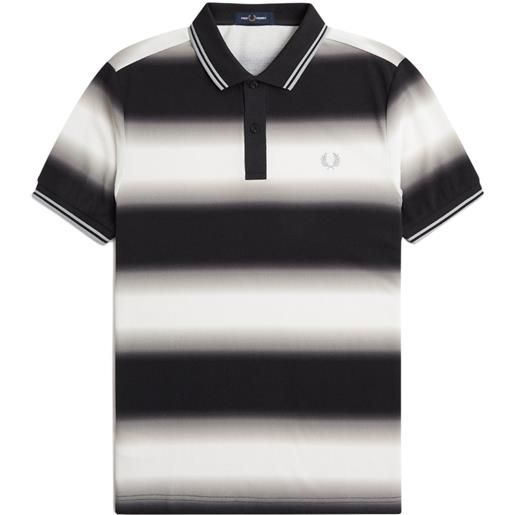 FRED PERRY fp stripe graphic polo shirt