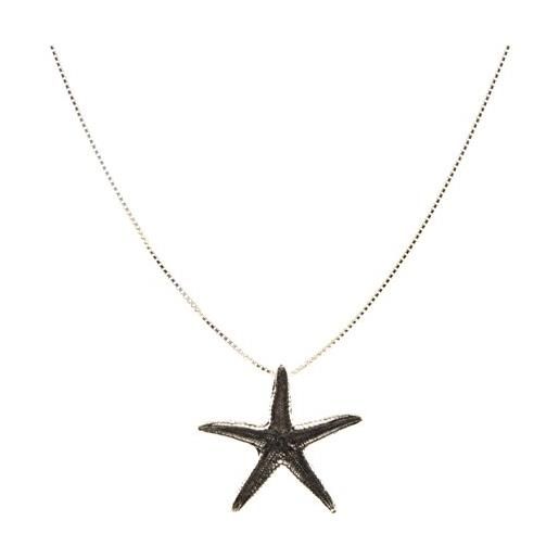 Marrocu Gioielli girocollo argento brunito stella marina