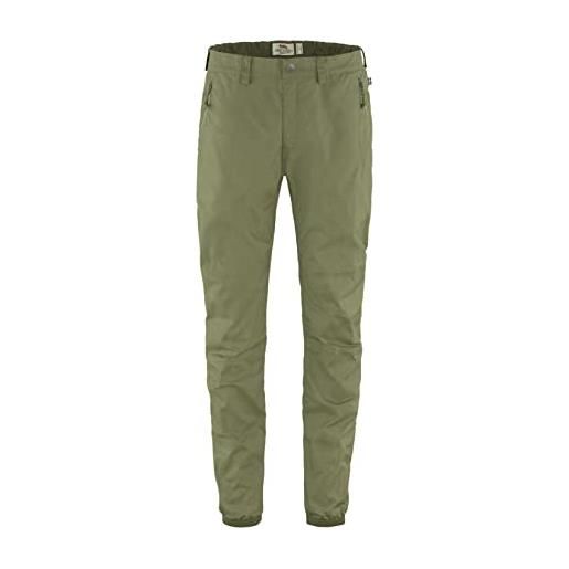 Fjallraven 86666-620 vardag trousers m pantaloni sportivi uomo green taglia 52/s