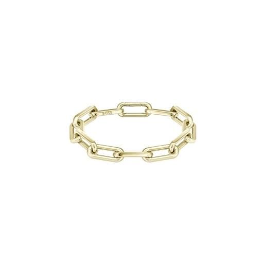 HUGO BOSS boss jewelry braccialetto a maglie da donna collezione halia oro giallo - 1580600