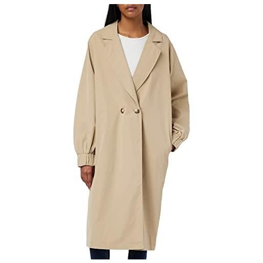 Noisy May nmsoffy ls-trench noos cappotto, nomad/dettagli: fodera dtm, m donna