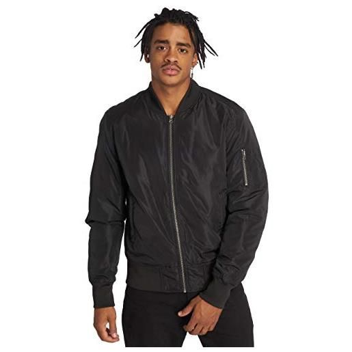 Urban Classics 2-tone bomber jacket, nero (blk/blk), m uomo