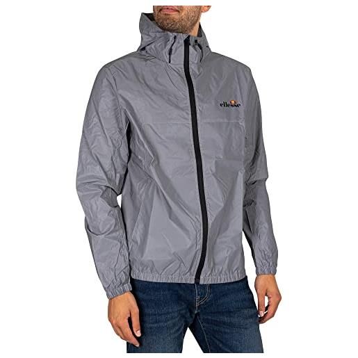 Ellesse moralez - giacca da uomo con cerniera intera, colore: grigio