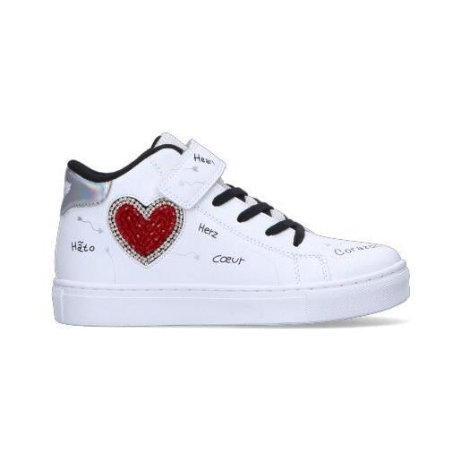 LELLI KELLY sneaker bambina bianca/nera/rossa/argento