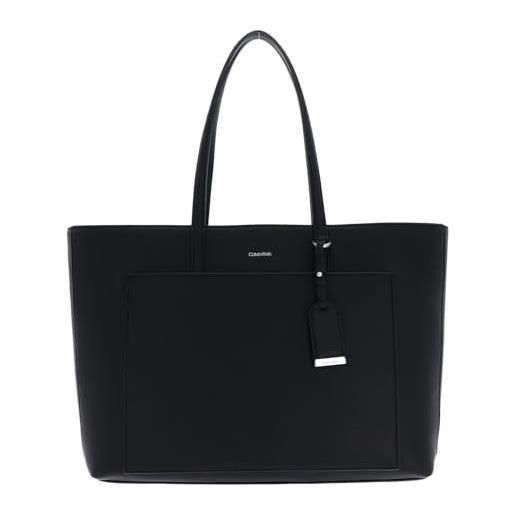Calvin Klein must shopper lg k60k611362, borse donna, nero (ck black), os