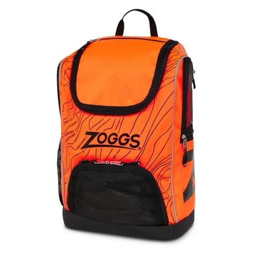 Zoggs planet r-pet backpack, sports bag unisex-adult, yellow/black