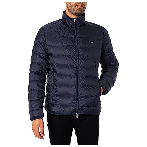 GANT light down jacket, giacca uomo, blu ( evening blue ), s
