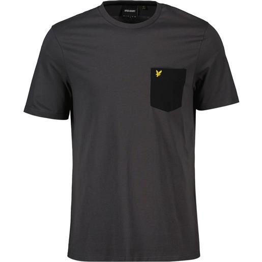 LYLE & SCOTT t-shirt taschino a contrasto logo