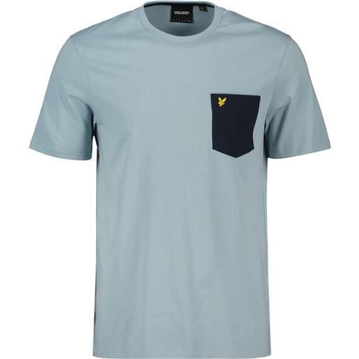 LYLE & SCOTT t-shirt taschino a contrasto logo