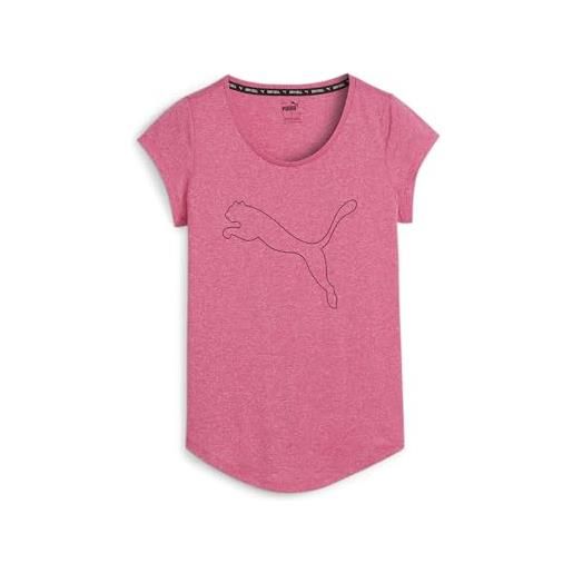 PUMA t-shirt da allenamento performance heather cat donna s garnet rose heather pink