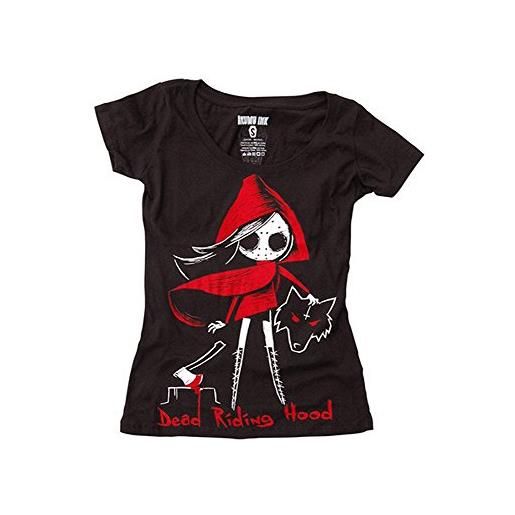 Akumu Ink - maglietta da donna - dead riding hood cappuccetto rosso (nero) (s-l) nero s