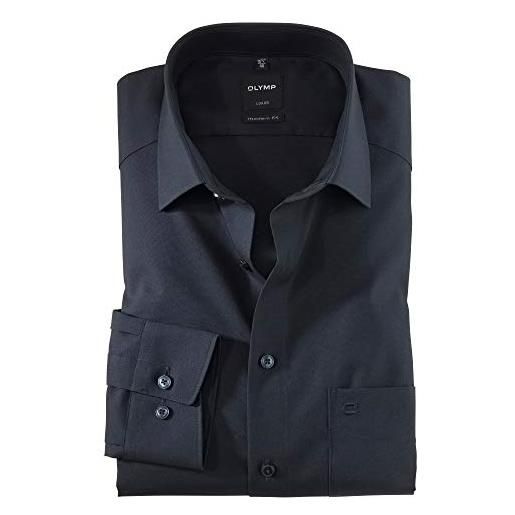 Olymp uomo camicia business a maniche lunghe luxor, modern fit, new kent, kobalt 08,42