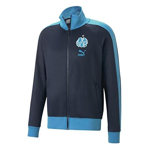 PUMA track jacket olympique de marseille ftbl. Heritage t7 da uomo m parisian night bleu azur french blue