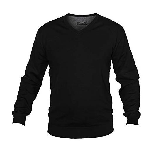 LOSAN maglione uomo vari modelli misto cotone (nero scollo v art. 5651 - xxl)