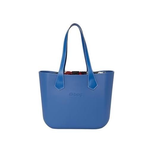 OBAG o bag - borsa shopper o bag in compound termoplastico, blu medio (31 x 39 x 14 cm)