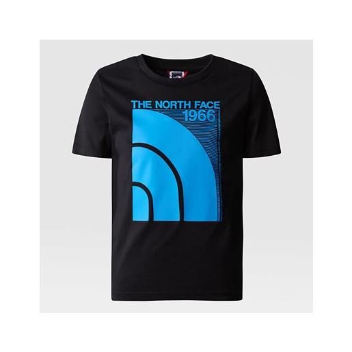 TheNorthFace the north face t-shirt graphic da ragazzo tnf black/optic blue taglia s uomo