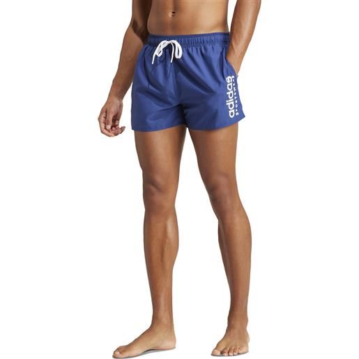 Adidas shorts da nuoto logo clx uomo blu bianco