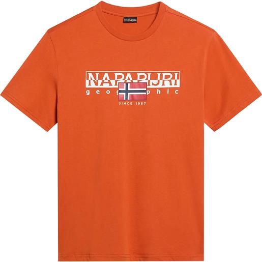 Napapijri t-shirt aylmer uomo arancione