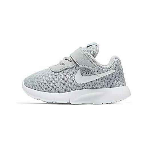 Nike tanjun (tdv), scarpe da ginnastica basse unisex-bambini, grigio (wolf grey/white-white 012), 27 eu