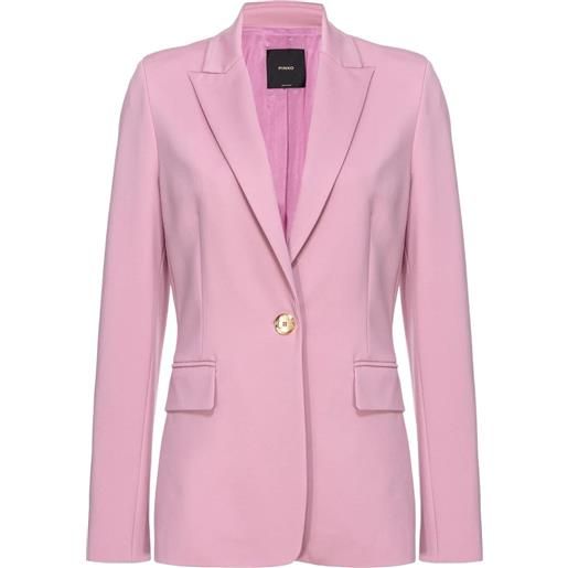 PINKO - giacca punto stoffa rosa scuba