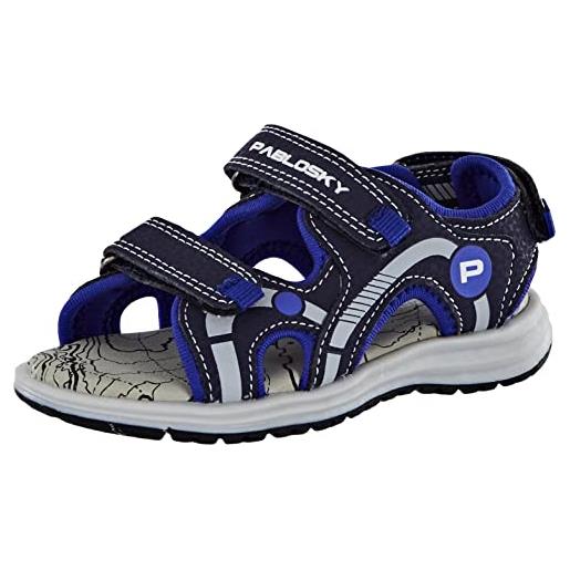 Pablosky 973220, sport sandal, blu navy, 28 eu